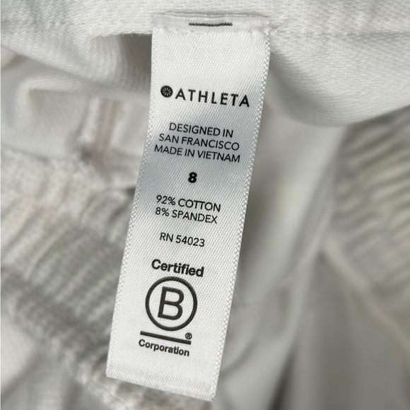 Athleta Farallon Printed Jogger Inversion Light Gray Pants Women’s Size 8 Sporty - Picture 6 of 10